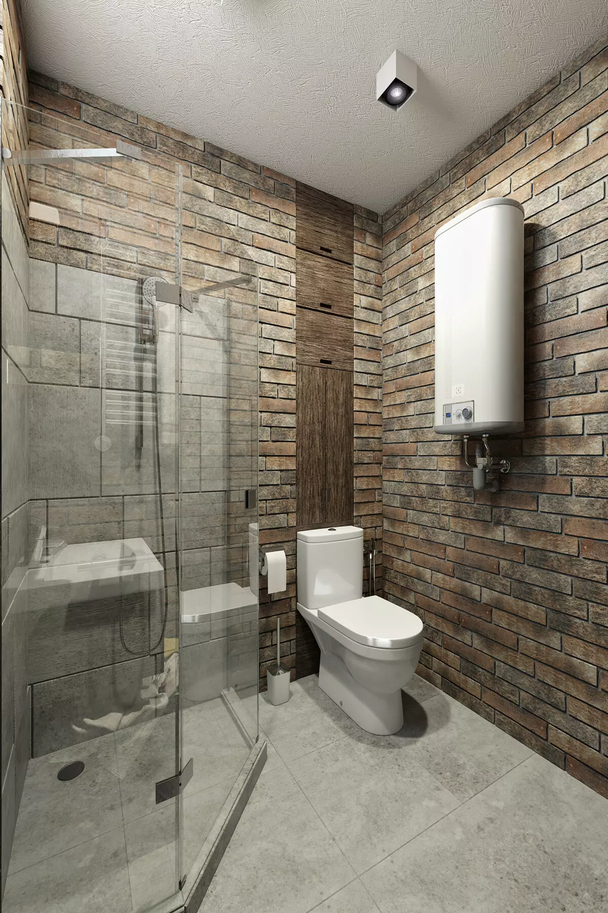 Kombinált fürdőszoba tervezése 6 négyzetméter. M (77 fotók): Belsőépítés WC-vel, fürdő elrendezés 2 3 méterrel 10454_36