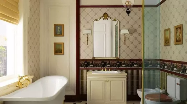 Dizajn kombinirane kupaonice 6 četvornih metara. M (77 fotografija): dizajn interijera s WC-om, raspored kupelji 2 za 3 metra 10454_74