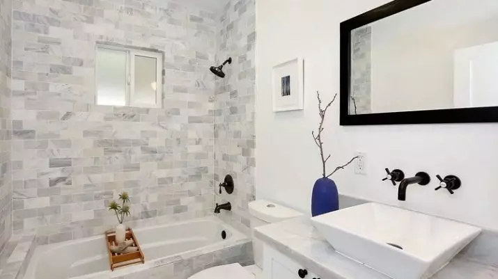 Desain kamar mandi gabungan 6 meter persegi. M (77 Foto): Desain interior dengan toilet, tata letak mandi 2 kali 3 meter 10454_77
