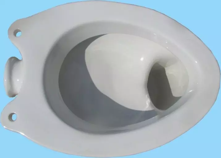 卫生间碗（90张照片）：美国沥水和虹吸式系统的结构，没有液压组件的型号。谁发明了厕所？侧面支撑概述和真空厕所 10456_46