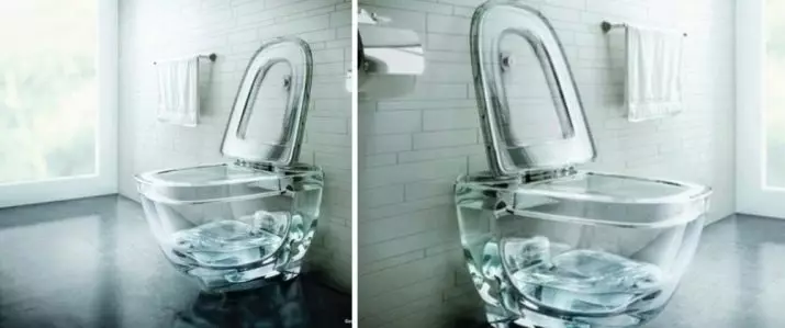 卫生间碗（90张照片）：美国沥水和虹吸式系统的结构，没有液压组件的型号。谁发明了厕所？侧面支撑概述和真空厕所 10456_66