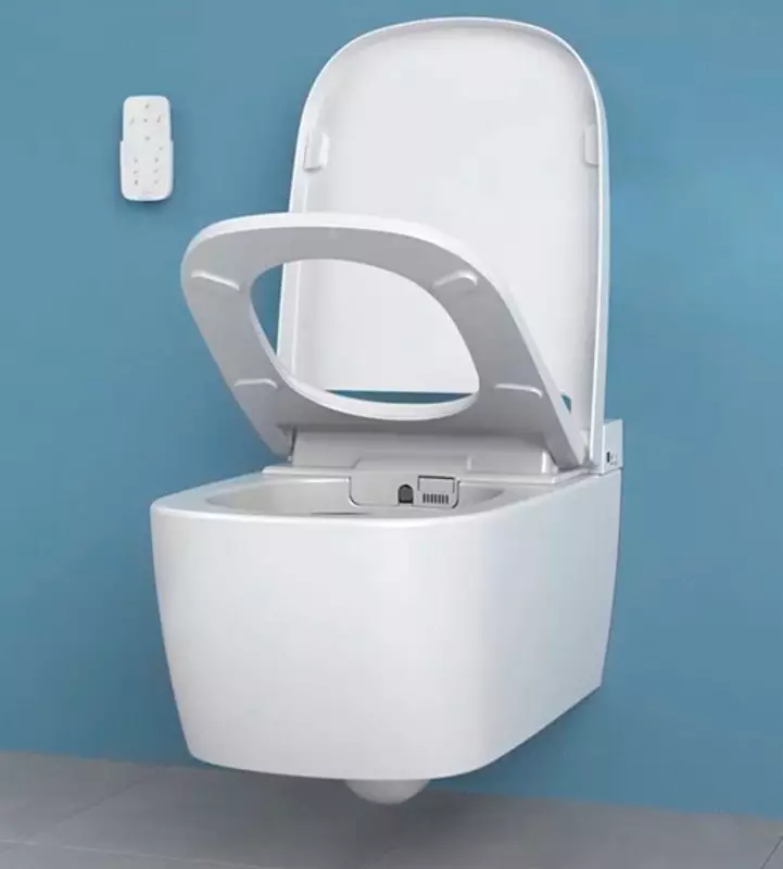 Smart Toilet: Mga matang sa elektronik nga modelo nga adunay control panel. Mga kasilyas sa Korea ug mga kasilyas sa ubang mga tiggama 10467_16