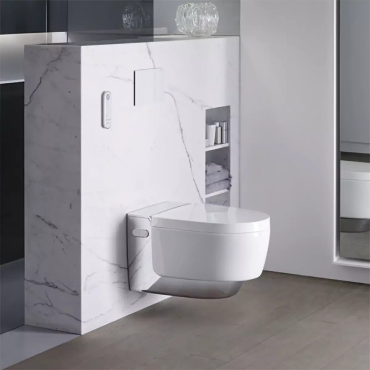 توالت هوشمند: انواع مدل های الکترونیکی با کنترل پنل. توالت های کره ای و توالت های دیگر تولید کنندگان 10467_18