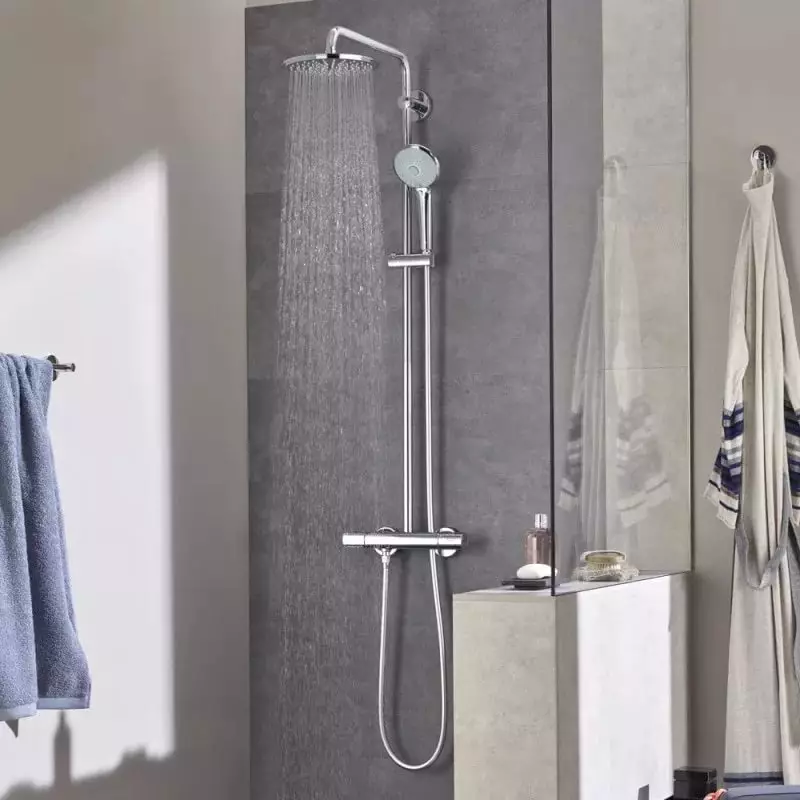 La ducha de higiene de Grohe: un set con mezcladores y tableros de matrimonio, Bauflow y Baucurve Review, modelos con manguera y termostato 10468_7
