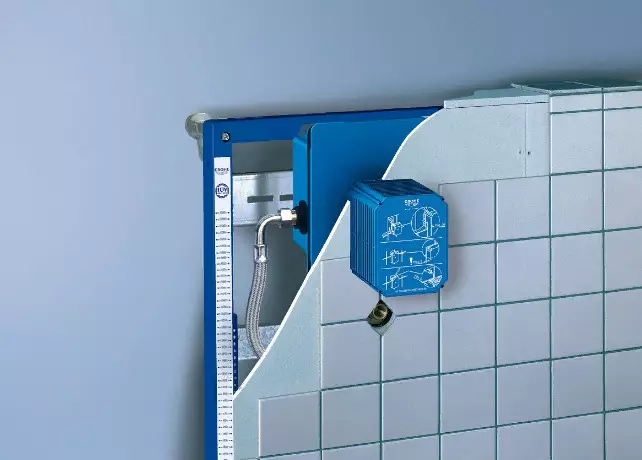 Installationer til toilettet GROHE: Oversigt over Solido og Rapid SL installationssæt til suspenderede toiletter med en flush-knap, størrelsen af ​​lav- og hjørnesystemer 10473_23