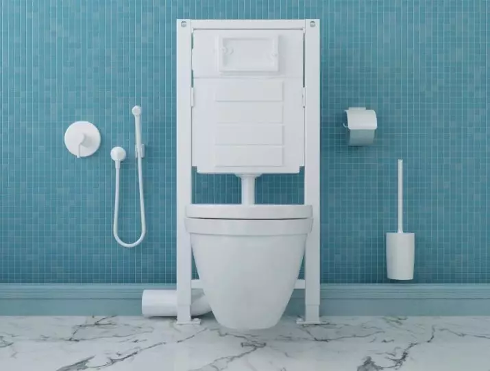 Installasies vir die toilet GROHE: Oorsig van solido en Rapid SL installasie kits vir opgeskort toilette met 'n spoel knoppie, die grootte van 'n lae en hoek stelsels 10473_3