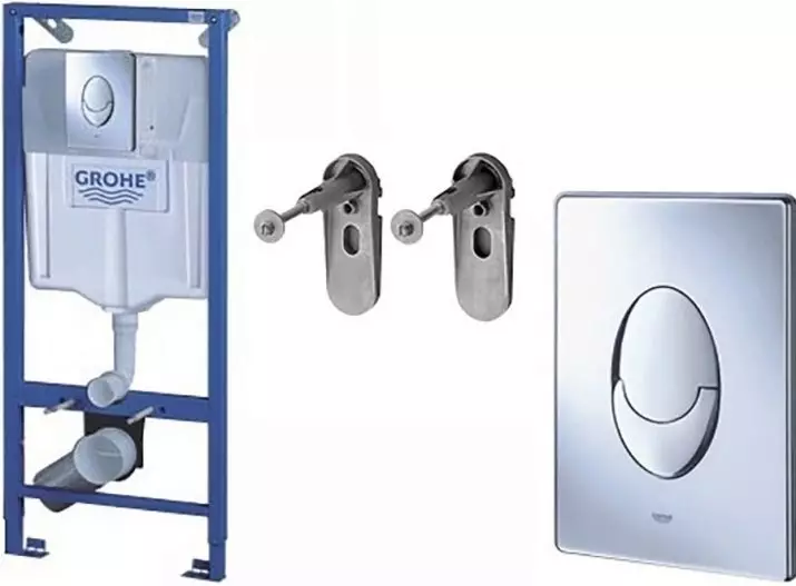 टॉयलेट ग्रोहे के लिए इंस्टॉलेशन: एक फ्लश बटन के साथ निलंबित शौचालयों के लिए सॉलिडो और रैपिड एसएल इंस्टॉलेशन किट का अवलोकन, कम और कॉर्नर सिस्टम का आकार 10473_5