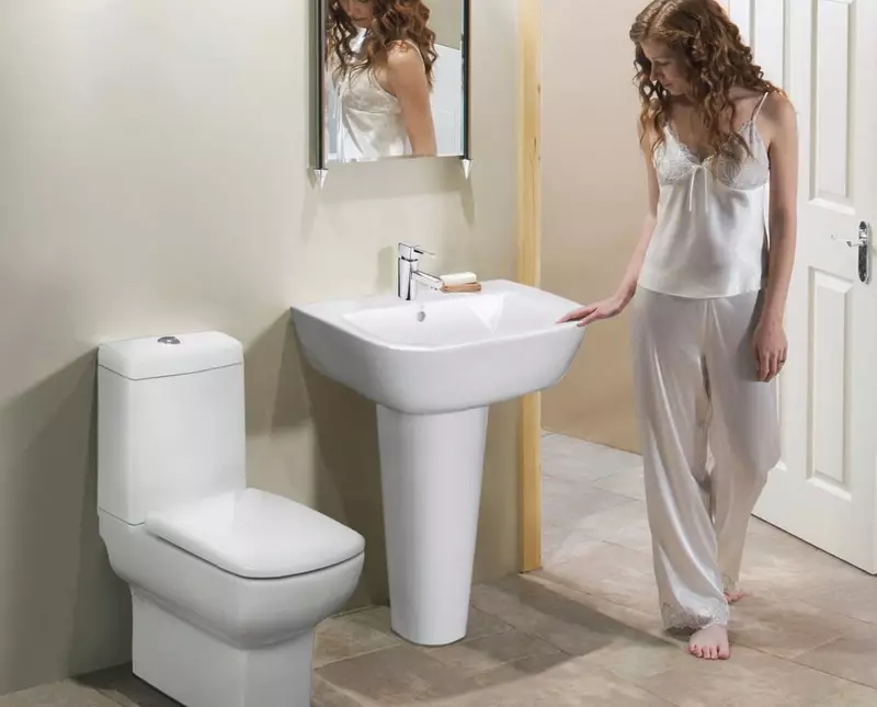 शौचालय क्या करता है? चीनी मिट्टी के बरतन और प्लास्टिक, faience और धातु, संगमरमर और स्टेनलेस स्टील, पारदर्शी और कांच 10476_5
