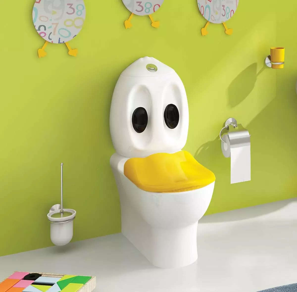 Lite toaletter: Dimensionerna av mini-toalettskålar med en tank för en liten toalett. Val av vuxen liten toalett 10484_17