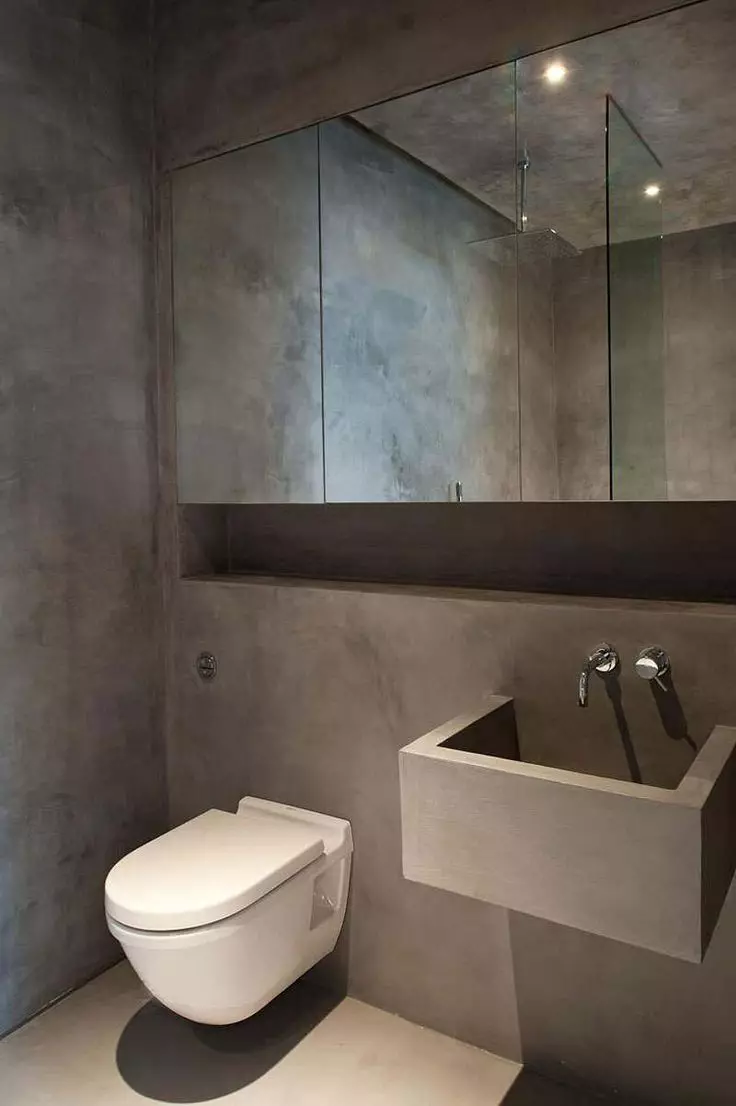 lavabo Loft (40 fotos): WC interiors opcions de disseny àrea molt petita, la selecció de telèfon 10498_24