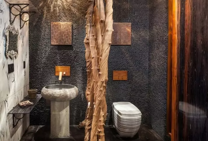 lavabo Loft (40 fotos): WC interiors opcions de disseny àrea molt petita, la selecció de telèfon 10498_30