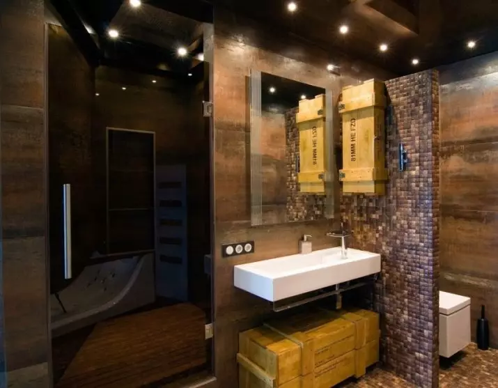 lavabo Loft (40 fotos): WC interiors opcions de disseny àrea molt petita, la selecció de telèfon 10498_33