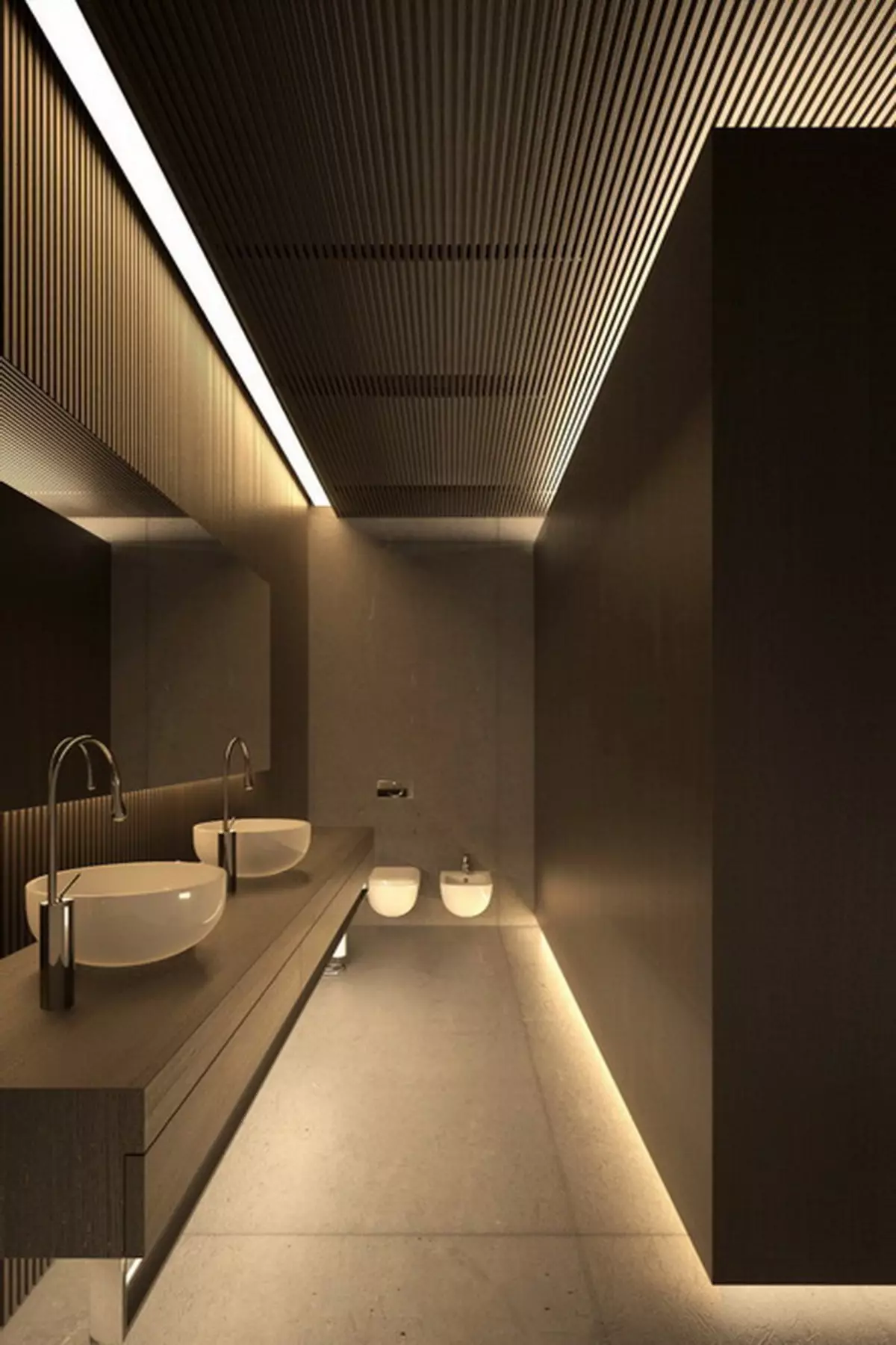 Černá toaleta (67 fotek): Design toaletu v černé a bílé barvy, výběr tmavých barevných WC v bytě, povrchová úprava černými a červenými dlaždicemi 10501_42