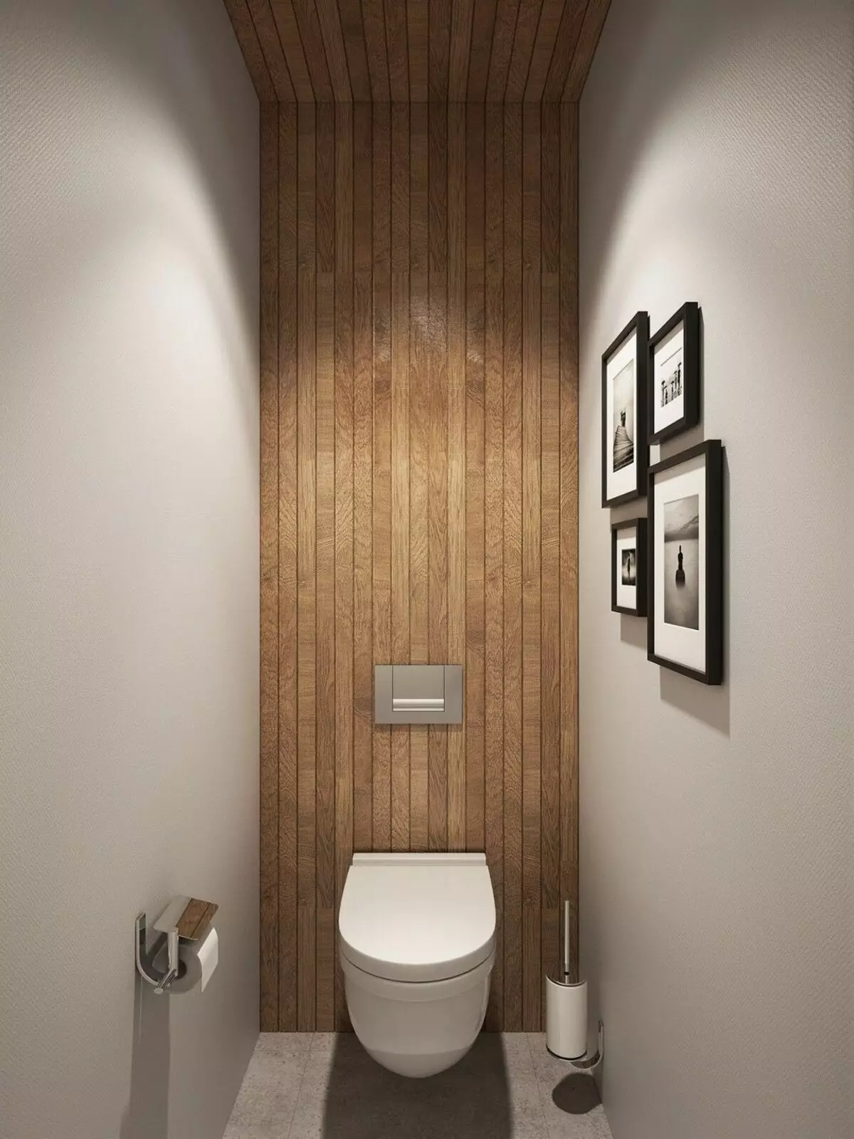 Design toaletu v Chrushchevce (58 fotografií): Dokončení malých toalet s dlažbou a jinými materiály. Možnosti interiéru WC 10503_50