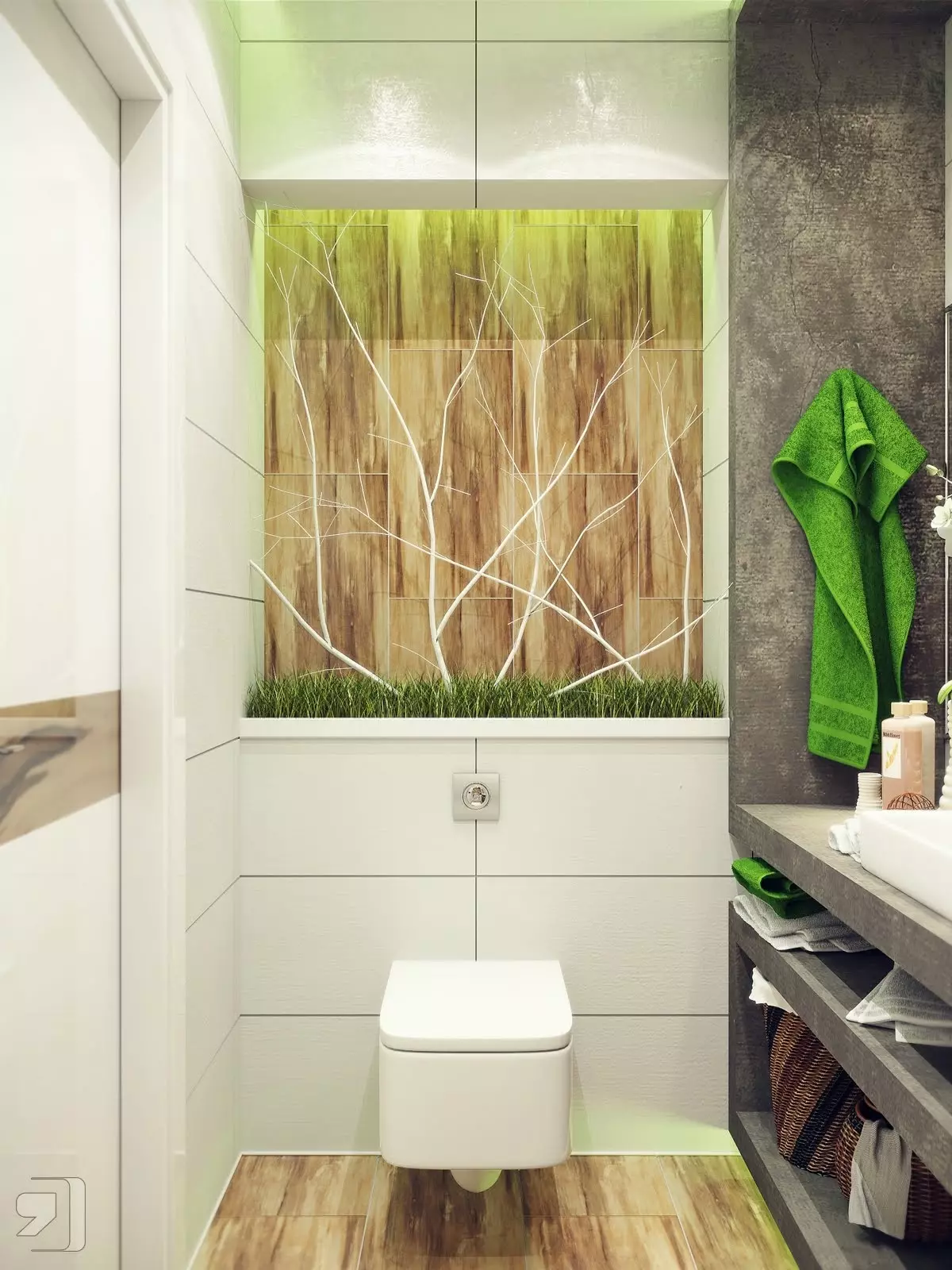 Design toaletu v Chrushchevce (58 fotografií): Dokončení malých toalet s dlažbou a jinými materiály. Možnosti interiéru WC 10503_52