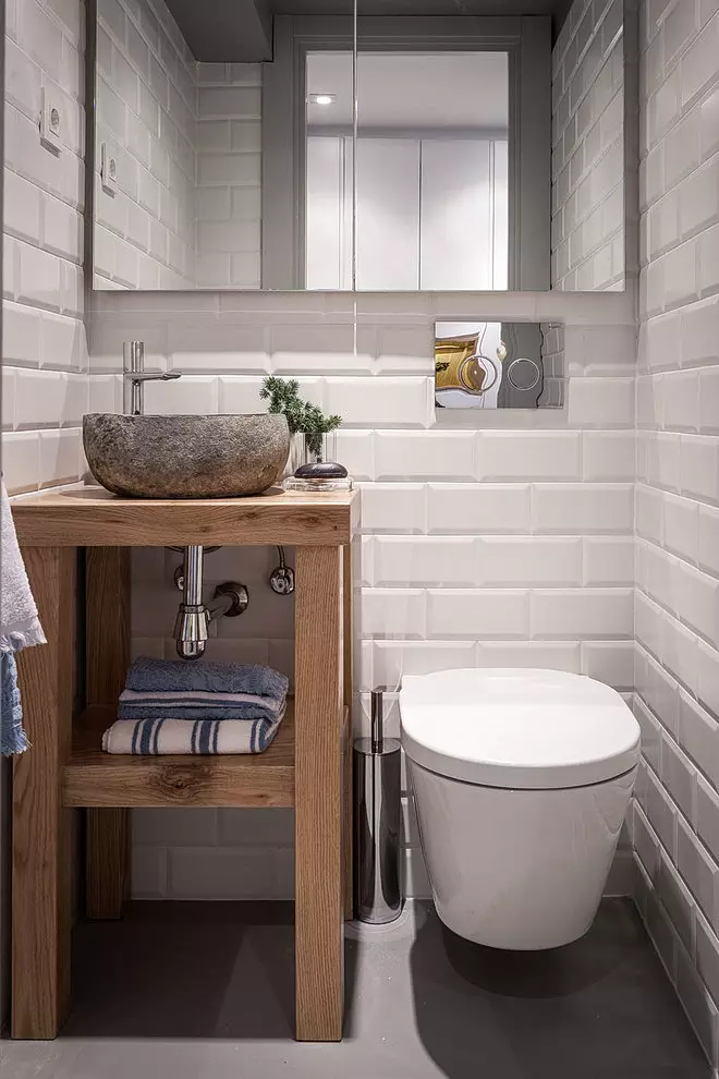 WC školjke (50 fotografija): toaleti u Scandinavskom stilu i Provence stilu, high-tech i ecosil, u moru, rustikalni i drugi stilovi 10507_35