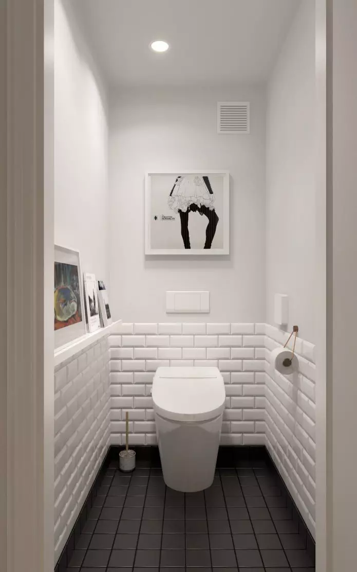 Toilet Stiler (50 Fotoen): Toiletten am skandinitiesche Stil a Vollekstensil, Héich Tech an Ökosyl, acosyl an ökstilst 10507_36