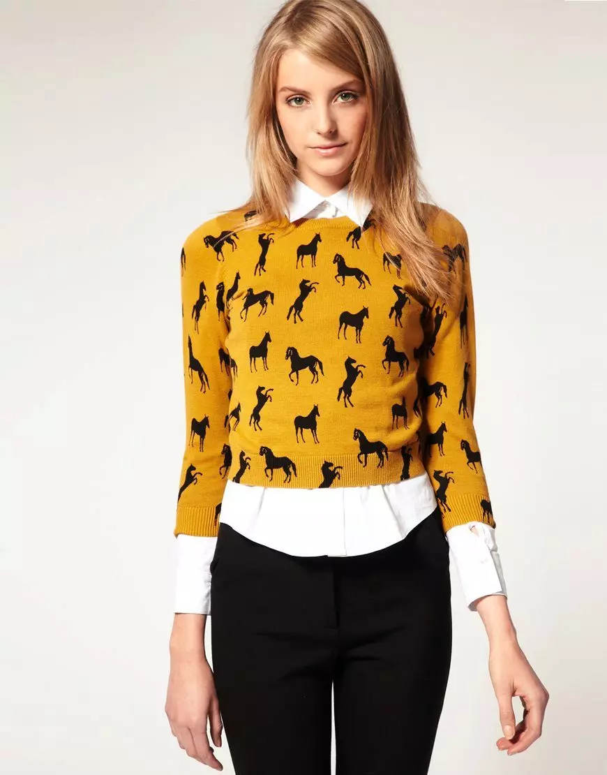 Apa yang perlu memakai sweater kuning (78 foto) 1050_20