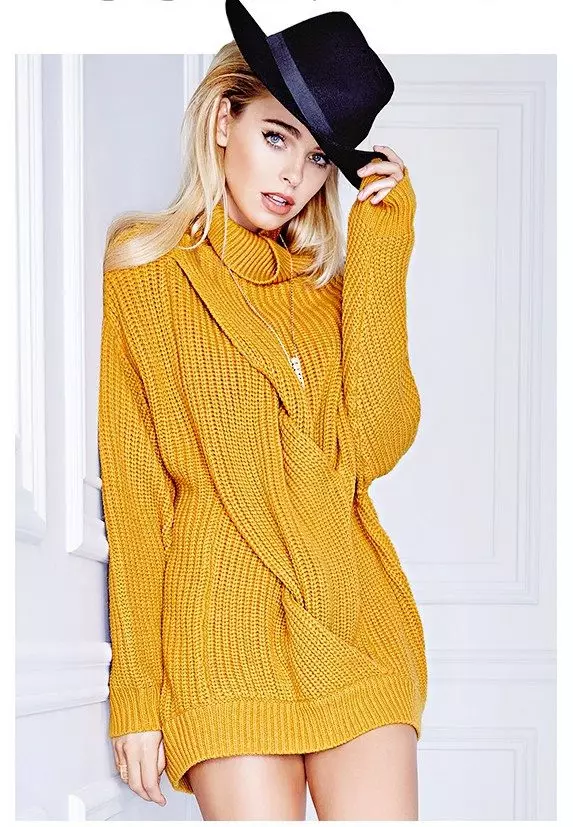 Que usar un suéter amarelo (78 fotos) 1050_3