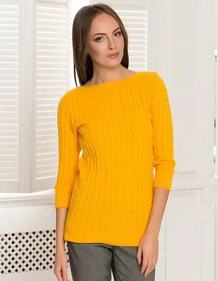 Co nosić żółty sweter (78 zdjęć) 1050_37