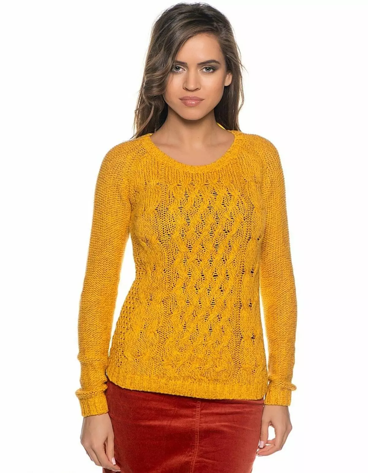Co nosić żółty sweter (78 zdjęć) 1050_45