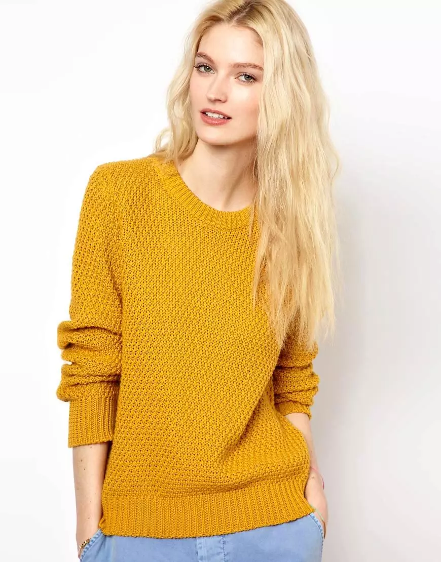 Co nosić żółty sweter (78 zdjęć) 1050_7