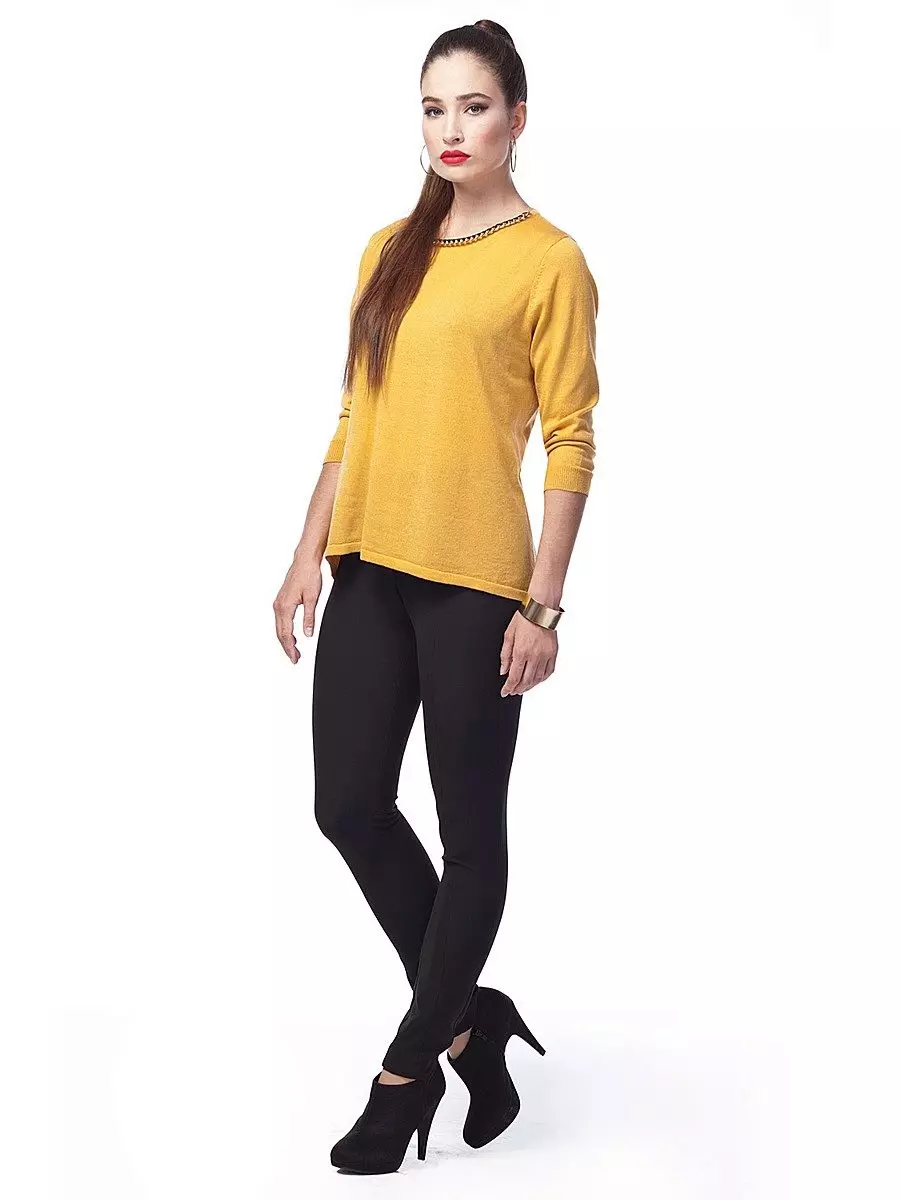 Apa yang perlu memakai sweater kuning (78 foto) 1050_71