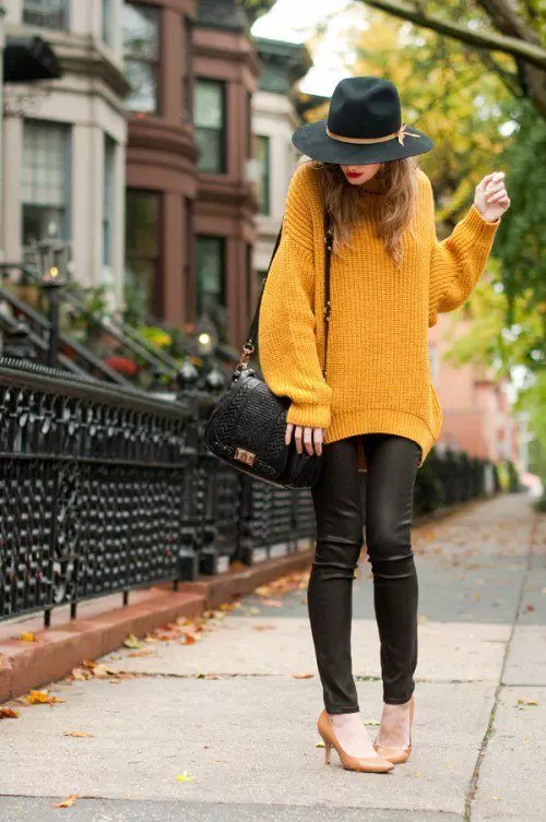 Que usar un suéter amarelo (78 fotos) 1050_77