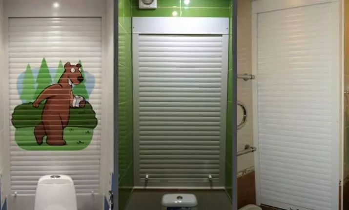 Rullluckor på toaletten (78 foton): färdiga uppsättningar med fotoutskrift för badrum, dimensioner av sanitära rullgardiner, rullgardiner med toalettmönster 10510_40