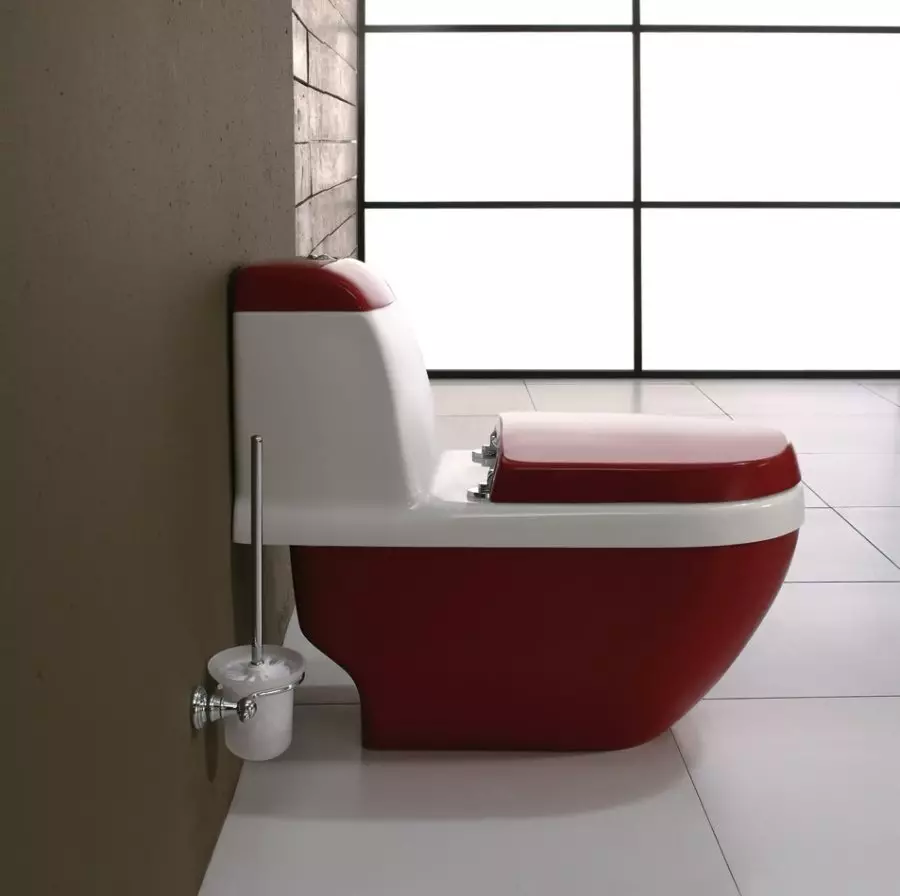 रंगीन शौचालय (53 फोटो): ग्रे और लाल, भूरे और मैट सफेद, नीले और हरे रंग के शौचालय के कटोरे का अवलोकन, निलंबित शौचालय के कटोरे के रंग 10512_17