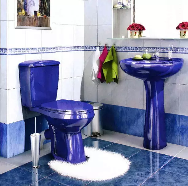 रंगीन शौचालय (53 फोटो): ग्रे और लाल, भूरे और मैट सफेद, नीले और हरे रंग के शौचालय के कटोरे का अवलोकन, निलंबित शौचालय के कटोरे के रंग 10512_2