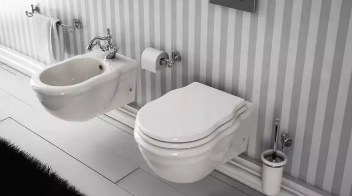 Retro WC: Rodiny WC v štýle klasického retro. Koileties-kompaktné a zavesené toalety s vysokými hornými nádržami, inými modelmi 10518_13