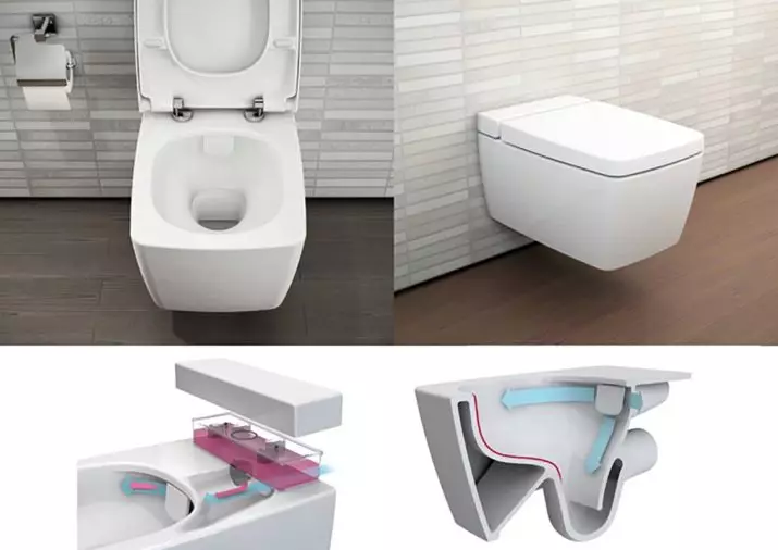 Toilets VitrA: features suspension and rimless Turkish toilets, overview of models Zentrum and Sento, Arkitekt corner toilet with lid and floor Serenada, reviews 10522_27