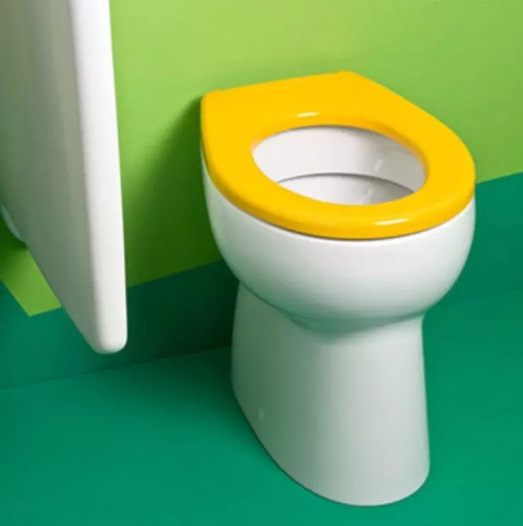 Bowl toilet kanthi ngeculake oblique: ngimpor unitaz-kompak, pojok edisi, jamban kompak kabel lan model liyane sing diluncurake 10523_21