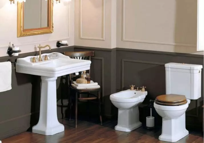 توالت توالت با انتشار مورب: واردات بلبرینگ Unitaz-Compact، Corner Edition، توالت جمع و جور کابل و دیگر مدل های با انتشار مورب 10523_29