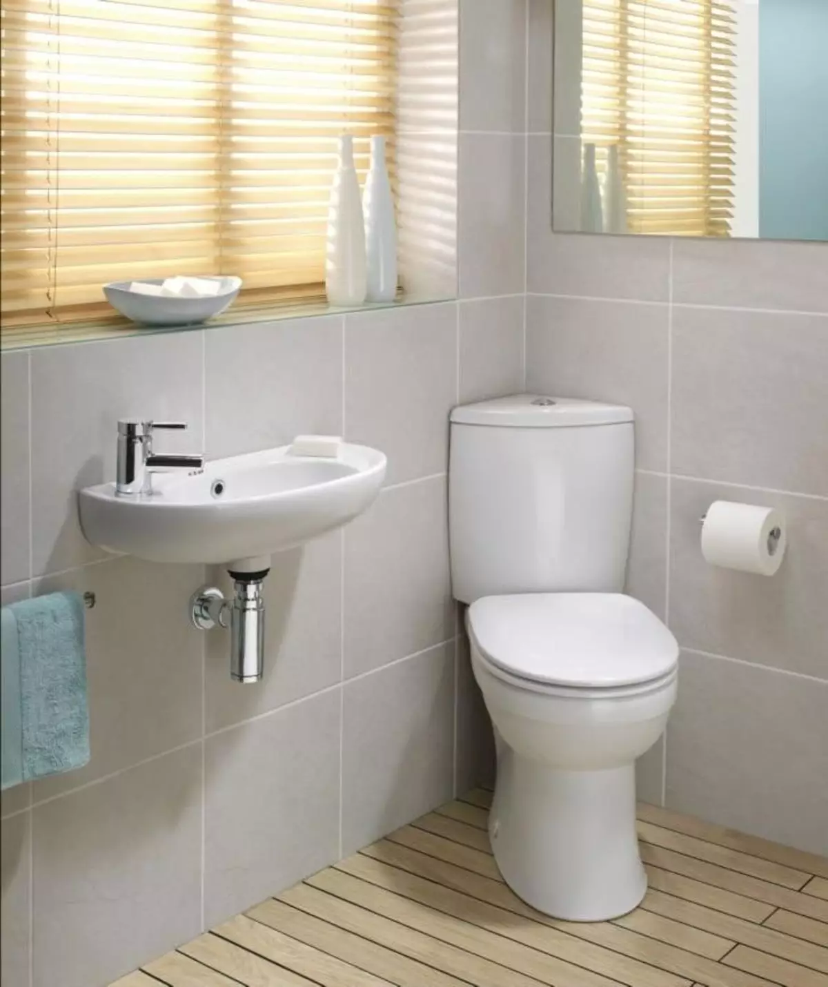 توالت توالت با انتشار مورب: واردات بلبرینگ Unitaz-Compact، Corner Edition، توالت جمع و جور کابل و دیگر مدل های با انتشار مورب 10523_7