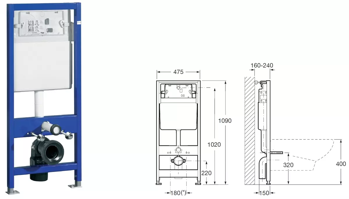 Aseo del inodoro de energía (40 fotos): características de unidades de piso a desgaste con un tanque oculto, visión general de modelos acortados y tazones de inodoro con un estante en un tazón 10525_21