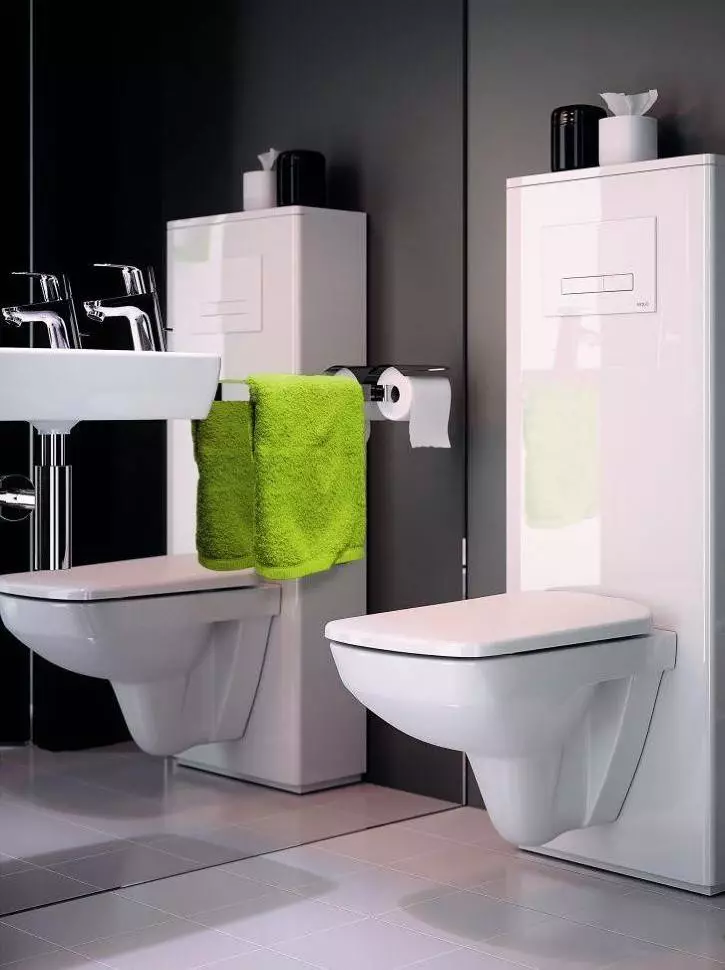 Toalety Kolo: opis zawieszonych i podłóg toalet, styl i solo, Nova Pro Rimfree i Runa, Idol i inne modele 10529_4