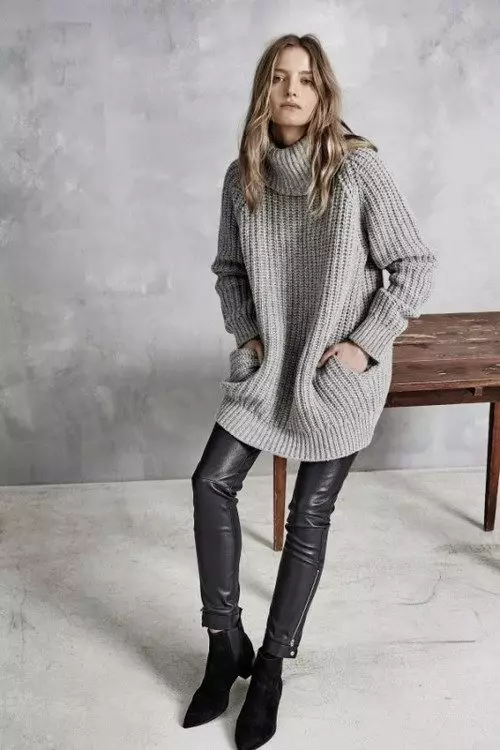 Áo len nữ (192 ảnh): áo len thời trang 2021, trắng, đen, dài, với cổ họng, cashmere, ấm, dệt kim, với bím tóc 1052_189
