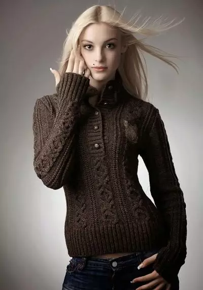 Женски џемпери (192 фотографии): модни џемпери 2021, бело, црно, долго, со грло, кашмир, топло, плетени, со плетенки 1052_51