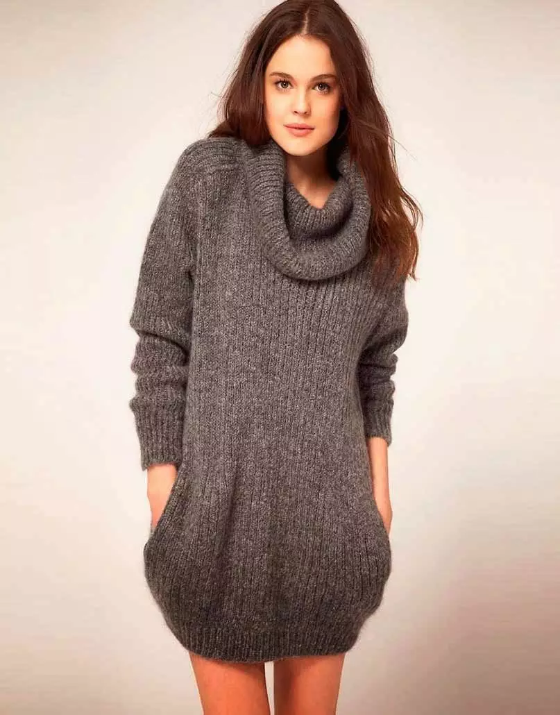 Ženski puloverji (192 fotografije): modni puloverji 2021, bela, črna, dolga, z grlo, kašmir, tople, pletena, s pletenicami 1052_56