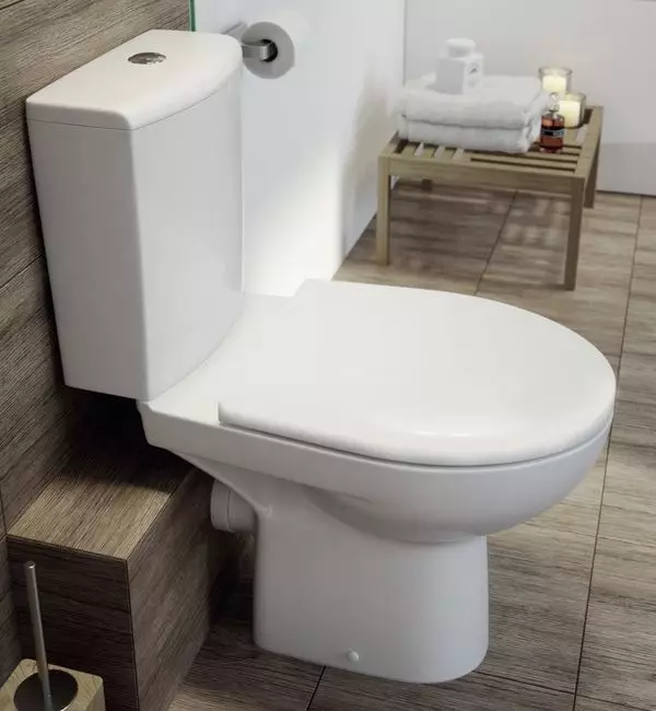 Nie bezoszona WC: Jakie modele bez obrzeża jest lepsze? Wybór miski toaletowej z zbiornikiem i bez niego, z porcelany lub faience. Ocena 10533_4