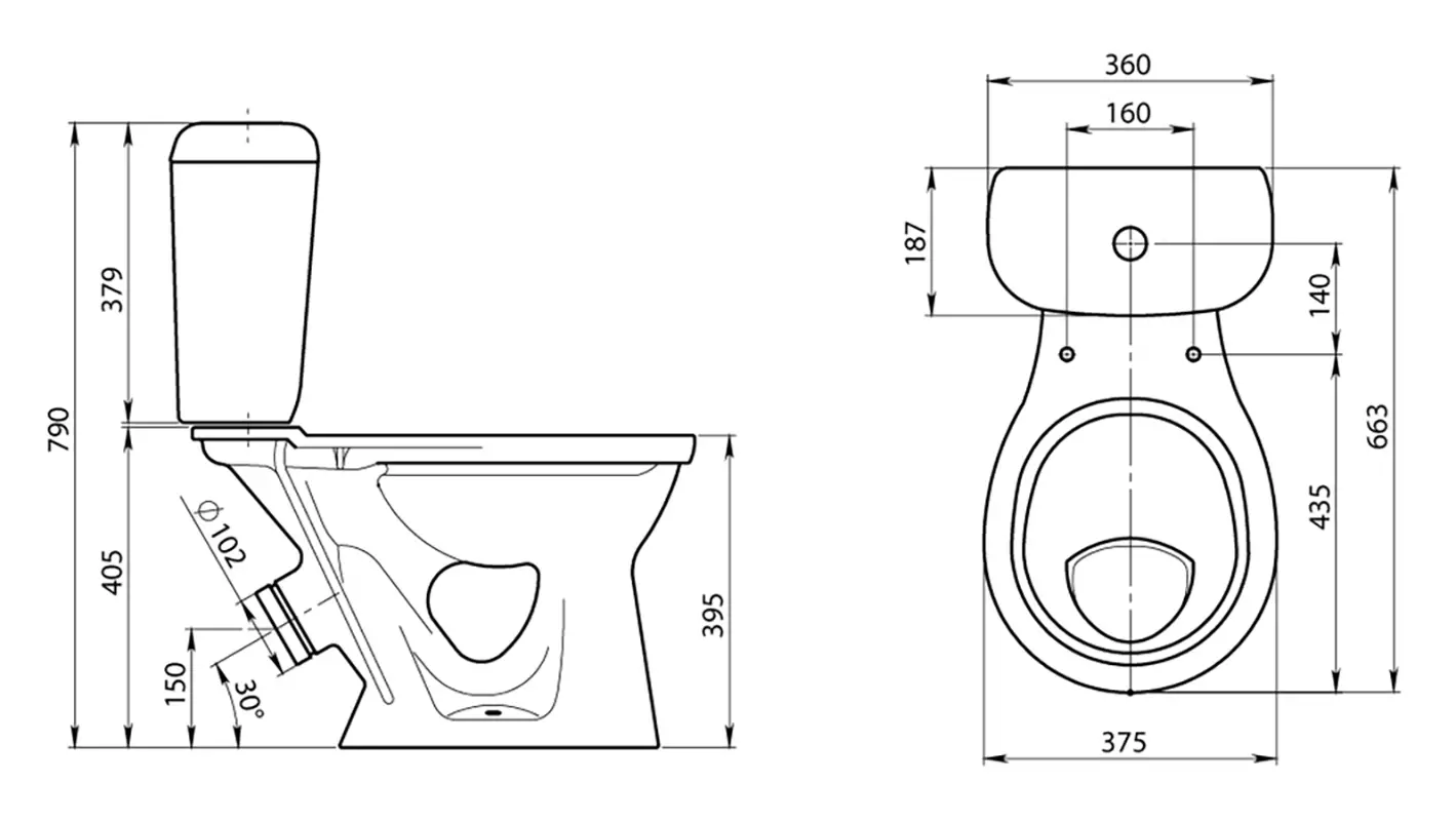 Santeri-toilet: Compakd-compact 