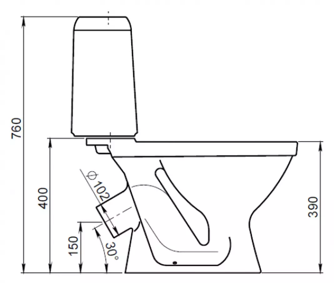 Santeri-toilet: Compakd-compact 