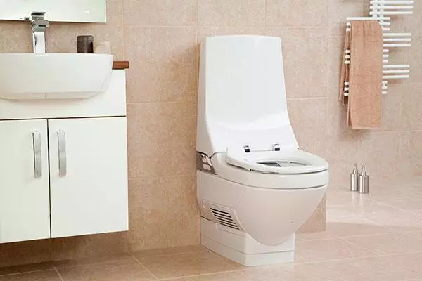 Geberit Tuvaletler: Açık ve asılı yerleşik, elektronik ve öfkeli modellere genel bakış, klozetlerin açıklaması Kolo, Aquaclean ve diğerleri 10540_12