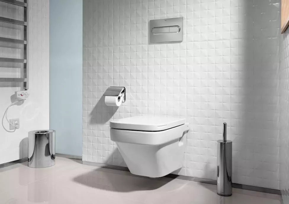 Roca toilette: Kenmerke van opgeskorte en woedende modelle, reindeters van toiletbakke Gap skoon rand en Victoria Nord, Dama Senso Compacto en Debba, Resensies 10542_7