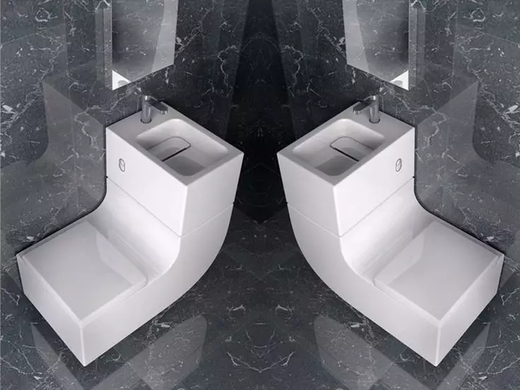 Roca toilette: Kenmerke van opgeskorte en woedende modelle, reindeters van toiletbakke Gap skoon rand en Victoria Nord, Dama Senso Compacto en Debba, Resensies 10542_9