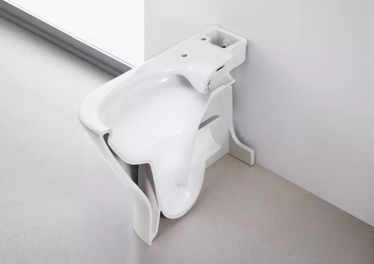 베어링 화장실 (75 사진) : 그것은 무엇입니까? 림이없는 변기의 장단점, 필터 모델 및 변기 그릇의 특징 컴팩트, 리뷰 10547_12