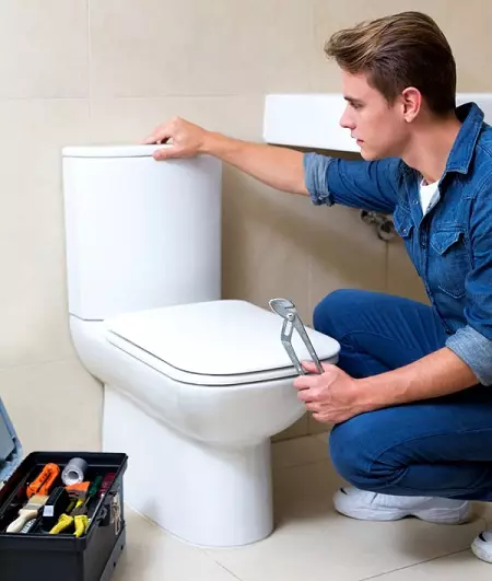 Bearing toilet (75 foto): Apa iku? Pros lan kontra saka bokor jamban tanpa lega, fitur saka mangkuk saringan lan bokor jamban kompak, ulasan 10547_59