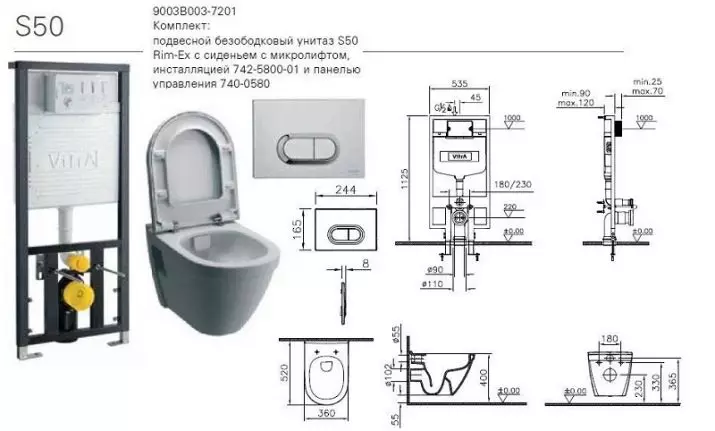 Ležaj WC (75 fotografij): Kaj je to? Prednosti in slabosti s straniščem brez platišča, značilnosti filtrirnih modelov in toaletni sklede kompaktne, pregledi 10547_61